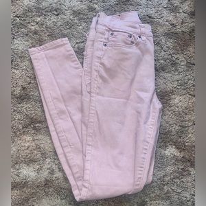 Aeropostale Light Pink High Waisted Ankle Jeggings Size 2